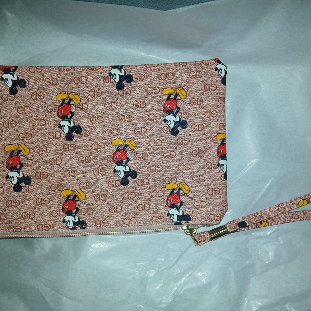 Charming Mickey Mouse Patterned Wristlet - image 6